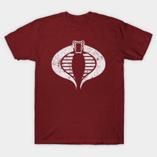 Distressed Chrome Cobra Snake T-Shirt